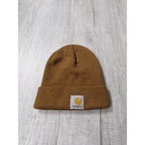 Carhartt Beanie Hat Unisex Brown Knit Winter Workwear